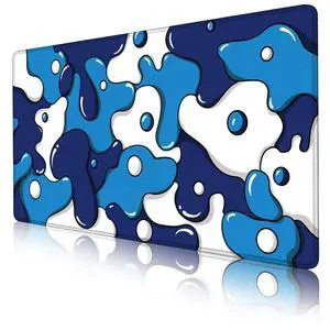 Gaming Mouse Pad for Desk,Large Cute Mousepad Laptop,Japanese Geometric Blue Anime Mouse Mat,Long XXL Waterproof Keyboard Pads,Big Non-Slip Mouse Pads for Game Office Home31.5 x 15.7 in Gaming Mouse Pad for Desk,Large Cute Mousepad Laptop,Japanese Geometric Blue Anime Mouse Mat,Long XXL Waterproof Keyboard Pads,Big Non-Slip Mouse Pads for Game Office Home31.5 x 15.7 in