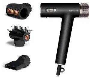 Shark SpeedStyle Pro Professional Performance High-Velocity Hair Dryer System with Scalp Shield and IQ Speed Styling & Drying Suite, Straight and Wavy Hair, Lightweight, Ionic, No Heat Damage, HD731