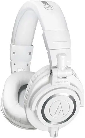 Audio-Technica ATH-M50xWH Professional Studio Monitor Headphones, White