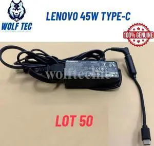 LOT 50 Lenovo 45W USB-C Type-C HP Chromebook Lenovo Acer Asus Samsung Adapter LOT 50 Lenovo 45W USB-C Type-C HP Chromebook Lenovo Acer Asus Samsung Adapter