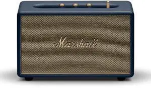 Marshall Acton III Bluetooth Home Speaker - Loud Stereo Sound with Bass and Treble Controls | Plug-in Powered | 3.5 mm Aux Input - Midnight Blue