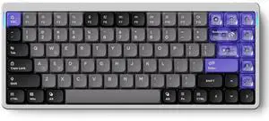nuphy Air75 HE Rapid Trigger Wired Custom Magnetic Gaming Keyboard,RGB HotSwap, 84 Keys 75% Layout Adjustable Actuation Esports Low-Profile Hall Effect Keyboard (Magnetic Jade Switch)