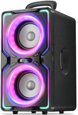 Large Bluetooth Speaker: 240W Peak Powerful Loud Sound with Deep Bass, 15H Playtime, Fast Charge, TWS, Portable Wireless Speakers for Outdoor, Party, Beach, Backyard, Home, Outside (Black) Large Bluetooth Speaker: 240W Peak Powerful Loud Sound with Deep Bass, 15H Playtime, Fast Charge, TWS, Portable Wireless Speakers for Outdoor, Party, Beach, Backyard, Home, Outside (Black)