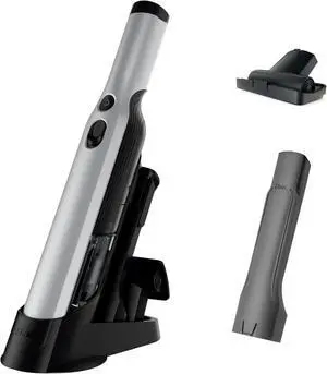 Shark WANDVAC Cordless Hand Vac, Lightweight, Versatile and Portable at 1.4 lbs., Powerful Suction, Charging Dock, One-Touch Empty, New Furfins Tool & Crevice Tool for Pet & Home, Gray, WV201WH
