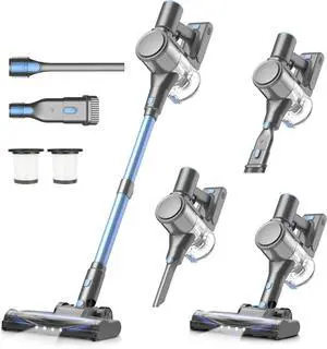 Zefiro Cordless Vacuum Cleaner for Home,450W /40Kpa Stick Vacuum with 50Mins Working Time, Anti-Tangle 1.5L Dust Cup, Rechargeable Wireless Handheld Vacuum for Pet Hair/Carpet/Floor,C10 Zefiro Cordless Vacuum Cleaner for Home,450W /40Kpa Stick Vacuum with 50Mins Working Time, Anti-Tangle 1.5L Dust Cup, Rechargeable Wireless Handheld Vacuum for Pet Hair/Carpet/Floor,C10