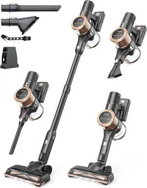 48kPA Cordless Vacuum Cleaner, 190AW Powerful Suction, Max 60min Runtime, 4000mAh Large Battery, Anti Hair Wrap Stick Vacuum, Vacuum Cleaners for Home, Pet Hair, Hard Floors and Carpets, Cars