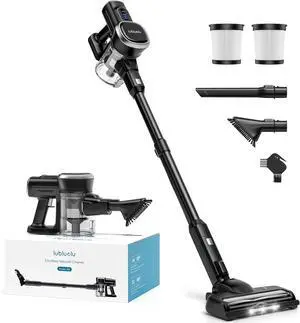 Lubluelu Cordless Vacuum Cleaner, Max 50 Mins Runtime, Stick Vacuum with Touch Screen,Lightweight Vacuum for Carpet, Home Hardwood Floor and Pet Hair.