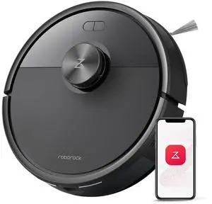roborock Q7 M5 Robot Vacuum and Mop Combo, 10,000Pa HyperForce Suction, Robotic Vacuum Cleaner, Dual Anti-Tangle System, APP-Controlled Mopping, LiDAR Navigation, for Pet Hair and Carpet, Black
