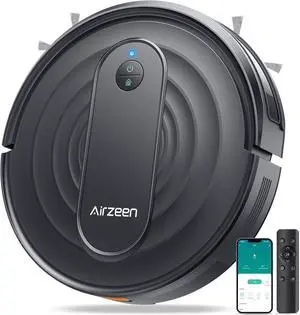 Robot Vacuum - Robotic Vacuum Cleaner with Carpet Boost, 120Mins Max, Customized Cleaning, Vacuum Robot for Self-Charge, Remote/App/Alexa Control for Pet Hair/Hard Floor/Low-Pile Carpet, R7