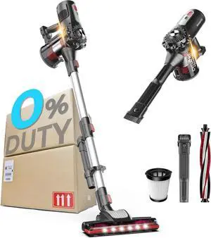 Roomie Tec Cordless Stick Vacuum Cleaner, Lightweight 2-in-1 Handheld with Powerful Suction, Rechargeable Battery, Bagless HEPA Filter & Self-Standing Design Ideal for Floors, Cars & Home Cleaning Roomie Tec Cordless Stick Vacuum Cleaner, Lightweight 2-in-1 Handheld with Powerful Suction, Rechargeable Battery, Bagless HEPA Filter & Self-Standing Design Ideal for Floors, Cars & Home Cleaning
