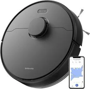 dreame D9 Max Gen 2 Robot Vacuum and Mop Combo, LDS Navigation, 6000Pa Strong Suction Power, 240mins Runtime, 2-in-1 Sweep and Mop, WiFi, APP, Voice Control