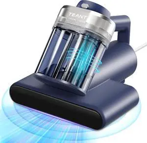 Mattress Vacuum Bed Vacuum Cleaner with 253.7nm UV-C Light, Hyper Helix Motor with 16kPa Strong Suction & 33000 RPM/Min Tapping, HEPA Filter, 149 Heat & Ultrasonic & Anion for Bed and Pet