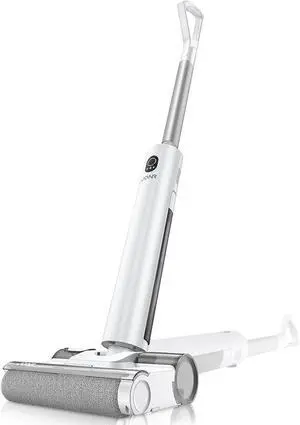 JONR S20 Pro FlexReach Wet Dry Vacuum Cleaner, 180° Lie-Flat Cordless Vacuum Mop All-in-One for Hard Floors, Floor Cleaner Machine with Self Propelled, 0.1Inch Edge Cleaning, One-Step Cleaning, White