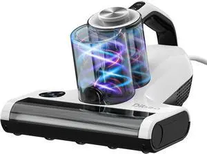 Dibea Handheld Mattress Vacuum, Upholstery Bed Vacuum Cleaner Machine, 18KPa Suction, 140 Heating, Smart Dust Sensor, Washable HEPA Filter, Deep Clean Dust, Debris on Couch, Fabric, Furniture