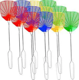 PIC Wire Metal Handle Fly Swatters (Colors May Vary), 12 Pack PIC Wire Metal Handle Fly Swatters (Colors May Vary), 12 Pack