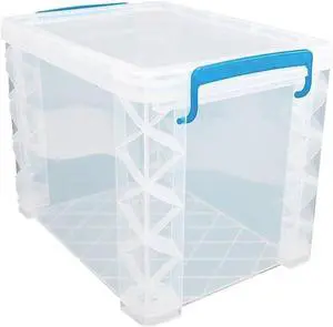 Advantus Super Stacker File Box, Letter Size, Clear (36872)
