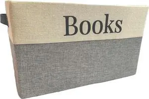 Book Storage Box with stylish design. Keep all of your Books in one easy space saving box. Great for for home storage or for classroom.