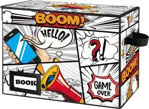 Collection Comic Book Storage Boxes, Protector Organizer 15.8" X 7.8" X 11.8" Collapsible Short Box Holds 160-180 Comic Book Heavy Duty Bin Container Holder Shelf