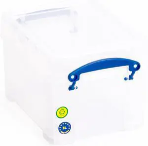 Really Useful Plastic Storage Box 3 Litre Clear