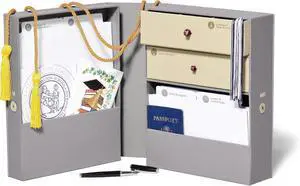 Savor | Life Essentials & Graduate Keepsake Organizer | Keep High School and College Graduation Memorabilia Organized and Safe in One Convenient Home with this Gift for Students and Grads