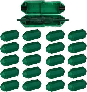 Outdoor Extension Cord Protector  Weather-Resistant Snap-Lock Cover for Plug Connections  Rugged UV-Resistant Plastic Plug Protection, 20-Pack