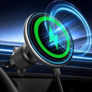 for Magsafe Car Mount Charger, 15W Fast Charging LED Magnetic Wireless Car Charger, Air Vent Phone Holders for Your Car for Magsafe Car Phone Holder for iPhone 15/14/13/12 Fast Charging