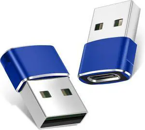 Basesailor USB to USB C Adapter 2 Pack,Type C Female to A Male Charger Converter for Apple Watch Ultra iWatch 7 8 SE,iPhone 15 14 13 12 Plus Pro Max,AirPods,iPad Air 4 5 Mini 6,Samsung Galaxy S21 S22