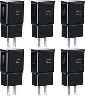 6-Pack Type C Charger Fast Charging Block, Android Phone Rapid USB Wall Charger Compatible with Samsung Galaxy S21/S20/S10/S10e/S10 Plus/S9/S9 Plus/S8/S8 Plus/S7/S6/Note 10/Note 9/Note 8,LG,HTC iPhone