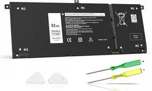 53Wh H5CKD Laptop Battery Compatible with Dell Inspiron 5400 7306 7405 7300 7500 7506 2-in-1 Silver 5300 5301 5402 5408 5409 5501 5508 Series Latitude 3410 3510 Vostro 5300 5301 7T8CD