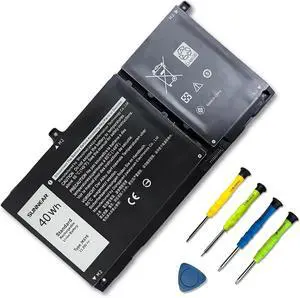JK6Y6 Laptop Battery Replacement for Dell Latitude 3410 3510 Vostro 5300 5401 5501 Inspiron 5300 5401 5402 5408 5409 5508 5400 5406 7405 7300 7500 2-in-1 Silver Series H5CKD 0C5KG6 0CF5RH