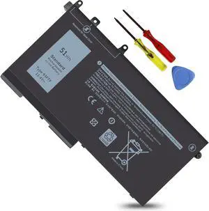 51Wh 93FTF Laptop Battery for Dell Latitude 12 5280 5288 E5280 E5288 14 5480 5488 5491 E5488 E5495 15 5580 E5591 Precision 15 3520 M3520 3530 M3530 fits for D4CMT 083XPC 83XPC 4YFVG 11.4V 3-Cell