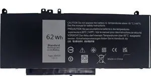 Batterymarket New 6MT4T Laptop Battery Compatible with Dell Latitude E5470 E5570 Precision 3510 0HK6DV 079VRK TXF9M 0TXF9M - 7.6V 62Wh