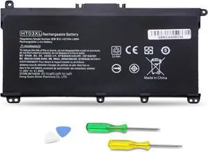 JEIBAO HTO3XL Laptop Battery Replacement for HP Pavilion 14 15 14-CE0025TU 15-CS0037T HSTNN-LB8L1 L1421-421 HSTNN-LB8M 17 15-CS 15-DA 15-DB 15-DW 15-CS0053CL 15-DW0033NR L11119-855(11.55V/41.9Wh)