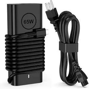 65W USB C Laptop Charger Compatible with Dell Chromebook 3100 3110 2-in-1 Latitude 5420 5410 5430 5450 5540 7410 7420 7440 9350 9380 9360 DA65NM190 LA65NM190 Computer AC Adapter