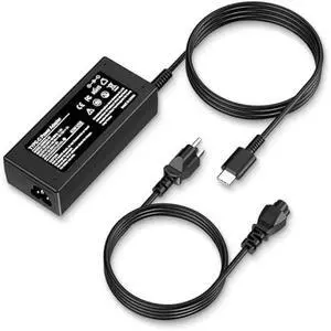 Universal 65W USB C Laptop Charger Compatible with Lenovo,HP, Dell, Acer, Asus, Samsung, Google and More, for Office, School, and Family