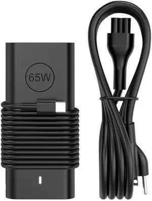 2025 New 65W USB C Laptop Charger Compatible with Dell XPS 12 13 Chromebook 3100 and Latitude 3000 5000 Series