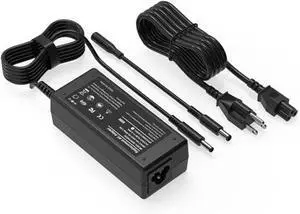 SLE-TECH 65W Laptop Charger Compatible with Dell inspiron 13 14 15 17 3000 5000 7000 Series Round Connects Chargers7.4mm and 4.5mm
