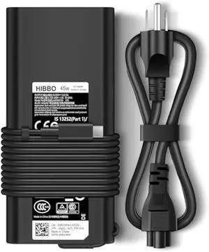 Charger for Dell Laptop Computer Charger 45W USB C Fast Power Adapter, Type C Power Cord Included