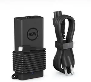 65W USB C Laptop Charger Compatible with Dell Latitude 5000-3340 3440 3540 5340 5440 5540 7340 7440 7640 9440 2in1,XPS Chromebook AC Adapter Power Cord