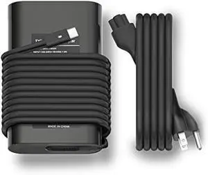 65W 45W USB Type C Laptop Charger Compatible with Dell Latitude 5520 5420 7400 7420 7370 5289 5290 5285 7275 XPS 13 9360 9365 9380 LA65NM170 02YK0F Chromebook 3100 3400 AC Adapter Power Cord