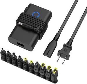 Laptop Charger, 45W 19.5V 2.31A AC Computer Charger Power Cord with 10 Optional Connectors Compatible with Asus Toshiba Lenovo Acer Dell HP Samsung ThinkPad