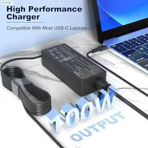 Universal 100W USB C Laptop Charger Compatible with Lenovo Thinkpad Yoga Dell Precision Latitude HP MSI MacBook Pro/Air Acer Asus Computer Power Cord AC Adapter Type C 90W 65W 45W PD Universal 100W USB C Laptop Charger Compatible with Lenovo Thinkpad Yoga Dell Precision Latitude HP MSI MacBook Pro/Air Acer Asus Computer Power Cord AC Adapter Type C 90W 65W 45W PD