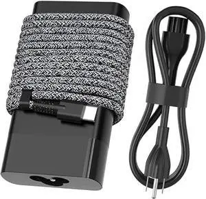 New Slim 65W USB C Laptop Charger Compatible with HP Spectre X360,EliteBook,Chromebook,ProBook,Envy,Pavilion,Elite x2 3PN48AA#ABA Fast Charging Type C Slim Travel Power Adapter