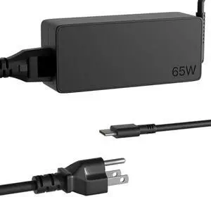 65W USB Type C Charger Fit for Lenovo IdeaPad Slim 3 5 7 9 IdeaPad 3 5 Pro 2-in-1 Chrome, IdeaPad Duet/Flex 5G 3 5 7 Chromebook S540 720S 730S S940 Series Laptop Replacement AC Power Adapter