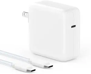Charger for MacBook Pro 16 14 inch MacBook Air 15 13 inch 2025 2024 2023 2022 2021 2020 2019 M4 M3 M2 M1, Super Compact 100W USB C Laptop Power Adapter, 6.6FT USB-C Braided Cable, Original Quality