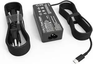 65W USB C Laptop Charger Compatible with Dell Latitude 5320 7320 5440 5540 7440 5430 5530 7430 5420 7420 5520 7400 7410 7390 7330 9430, Type C AC Adapter Power Cord