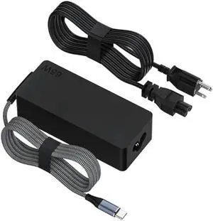 65W USB C Laptop Charger for Lenovo ThinkPad T14/T14s/T15, Yoga, ThinkBook & Chromebook | Fast AC Power Adapter | Home & Office Fast Charging Laptop Charger for Lenovo