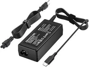 Universal 65W USB C Laptop Charger Type C Chromebook Charger Compatible with HP Laptop/Envy; Dell Latitude; Lenovo ThinkPad/Yoga and More Chromebook Type C Power Cord Supply Computer Fast-Charging
