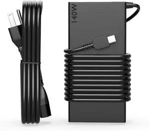 Slim 140W USB C Laptop Charger Compatible with Lenovo IdeaPad Pro 5,Legion Slim Pro 7 Pro 9 Yoga Pro 7 Pro 9 Yoga 9i,Legion 9,Legion Pro 5 5i 7 7i,ThinkPad Z16,Yoga Slim 7 5 Black, ADL140YDC3A