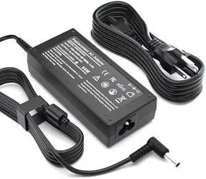 65W Laptop Charger Compatible with HP Pavilion x360 14 15 15.6 17, Envy x360 13 15 15.6 17, Elitebook 840 G5, 15-f111dx 15-f211wm 15-f233wm 15-f278nr 15-r052nr 15-r132wm Power Cord 19.5V